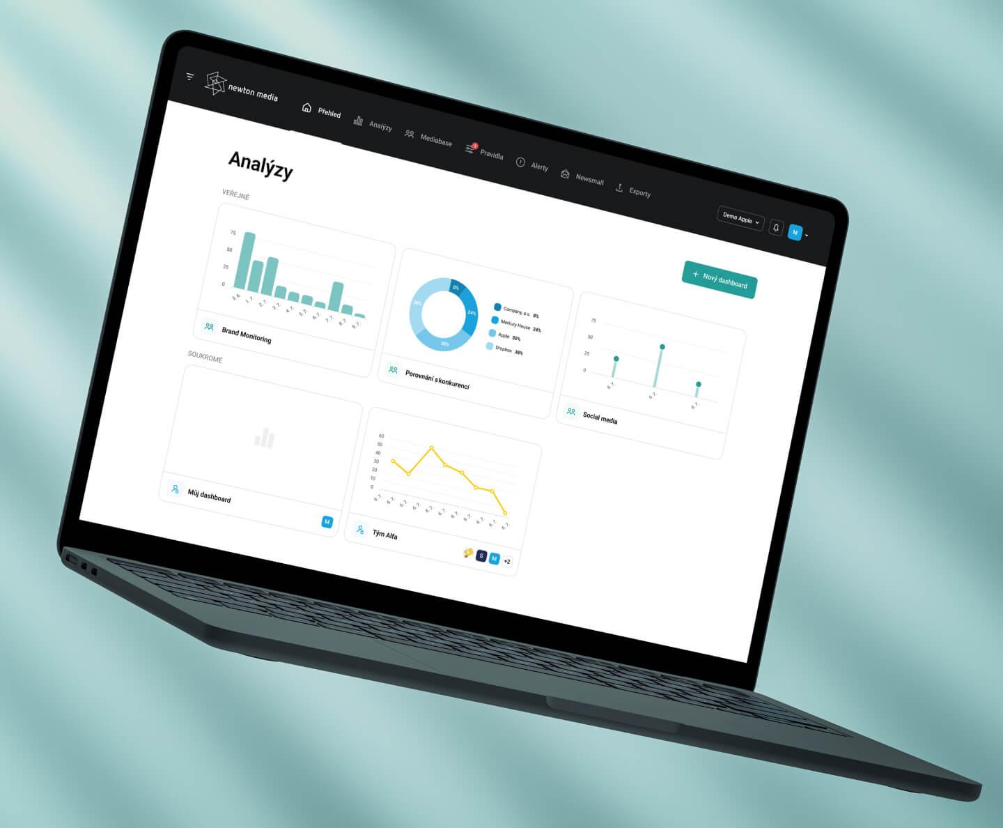 Newton Media - redesign webové platformy