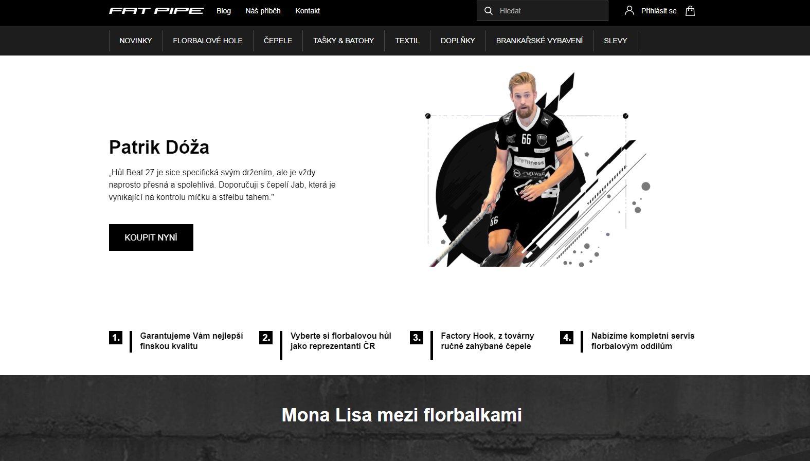 Jsme pyšní na náš referenční projekt pro švýcarského výrobce floorbalových holí FATPIPE